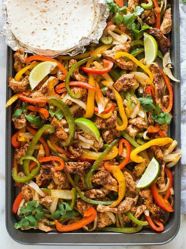 Sheet Pan Chicken Fajitas