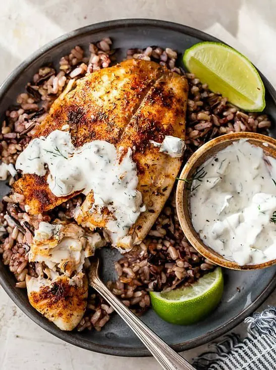 Blackened Fish with Key Lime Tartar