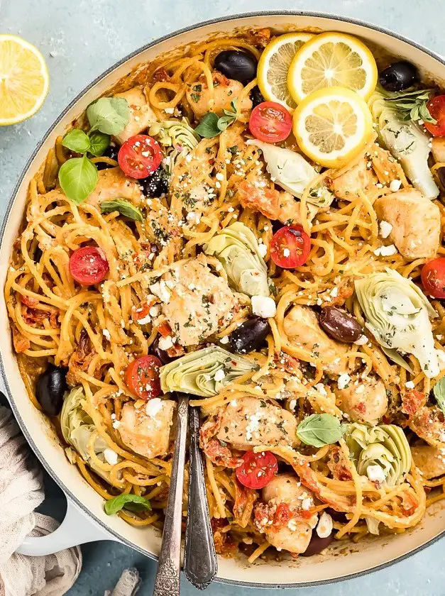 Mediterranean Pasta with Chicken