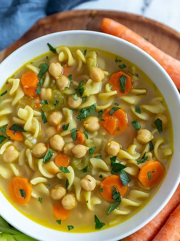 Chickpea Noodle Soup