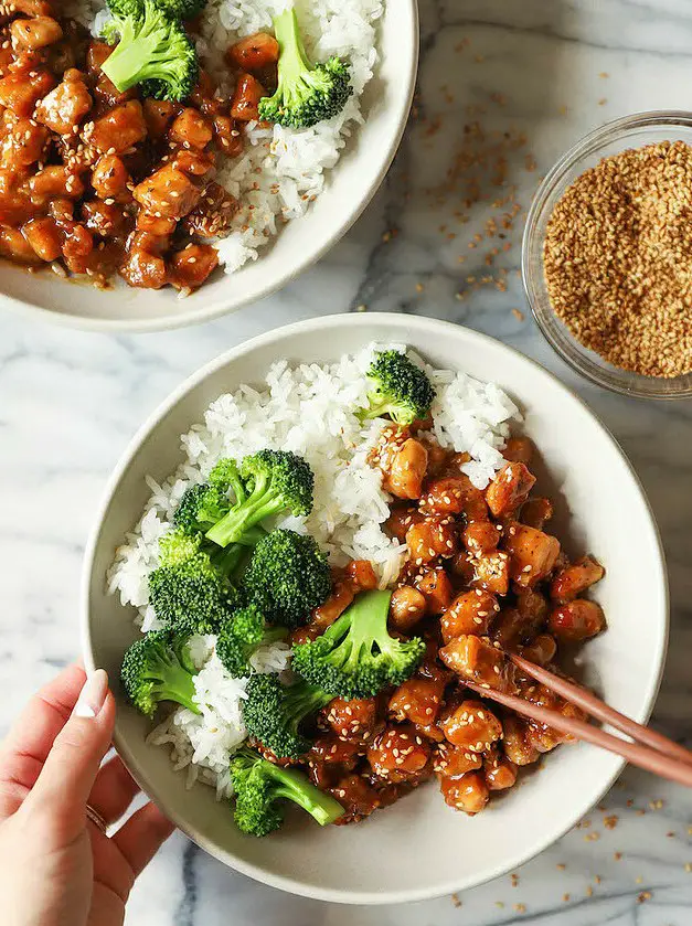 Sesame Chicken Bowls