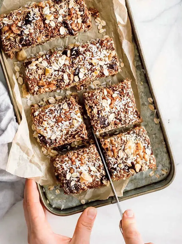 Healthy Vegan Oat Bars