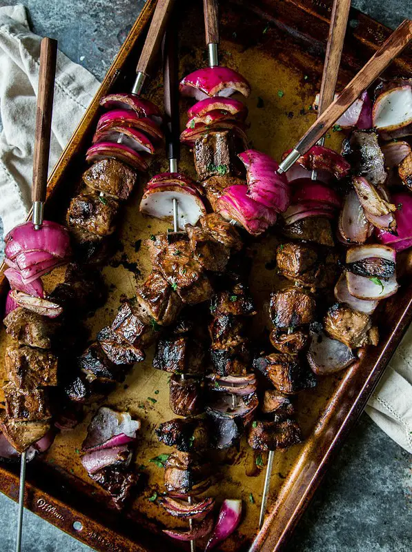 Grilled Balsamic Beef Skewers