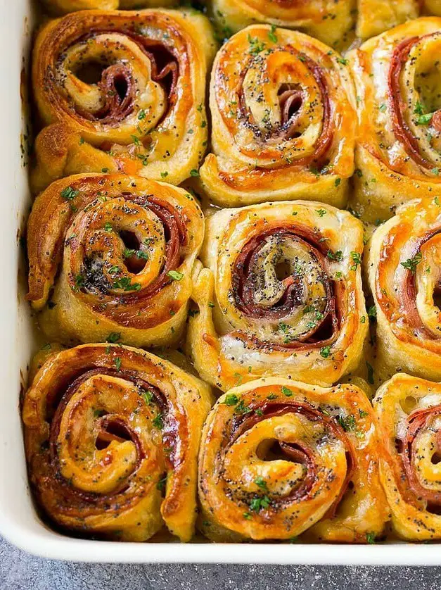 Ham and Cheese Pinwheels