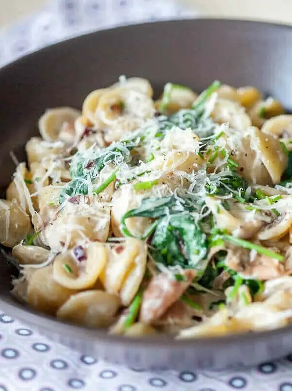 Creamy Spinach Orecchiette