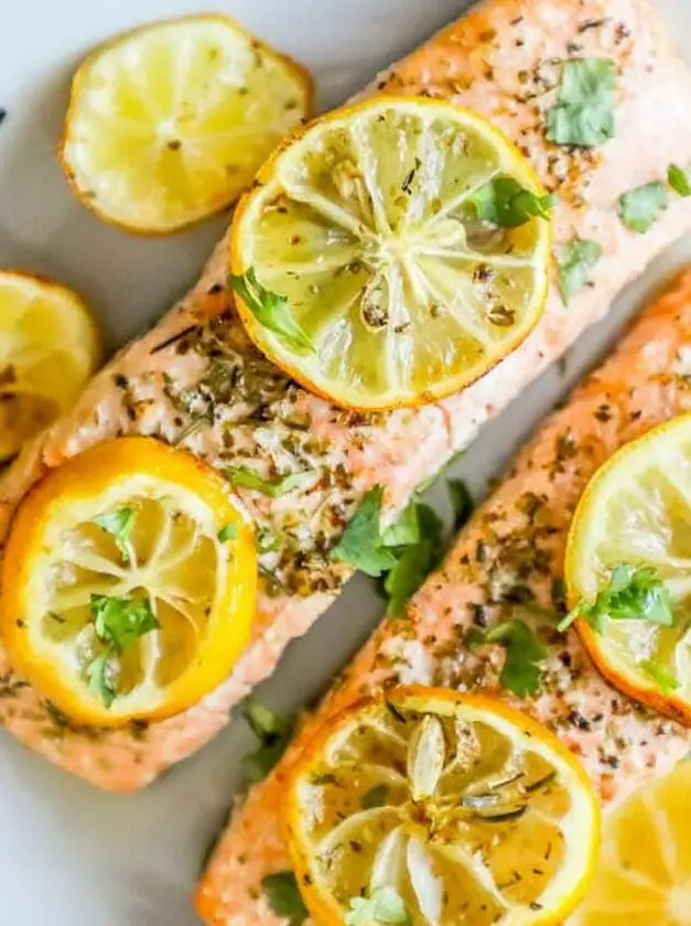 Air Fryer Lemon Garlic Salmon