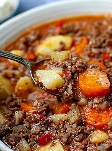 Instant Pot Ground Beef Stew