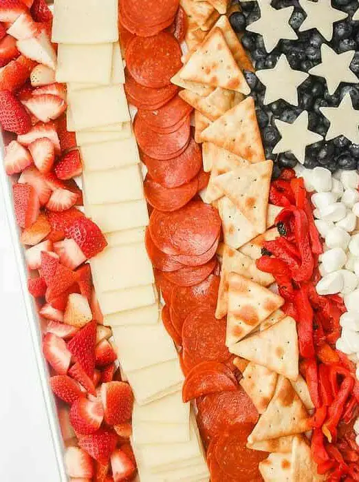 American Flag Charcuterie Board