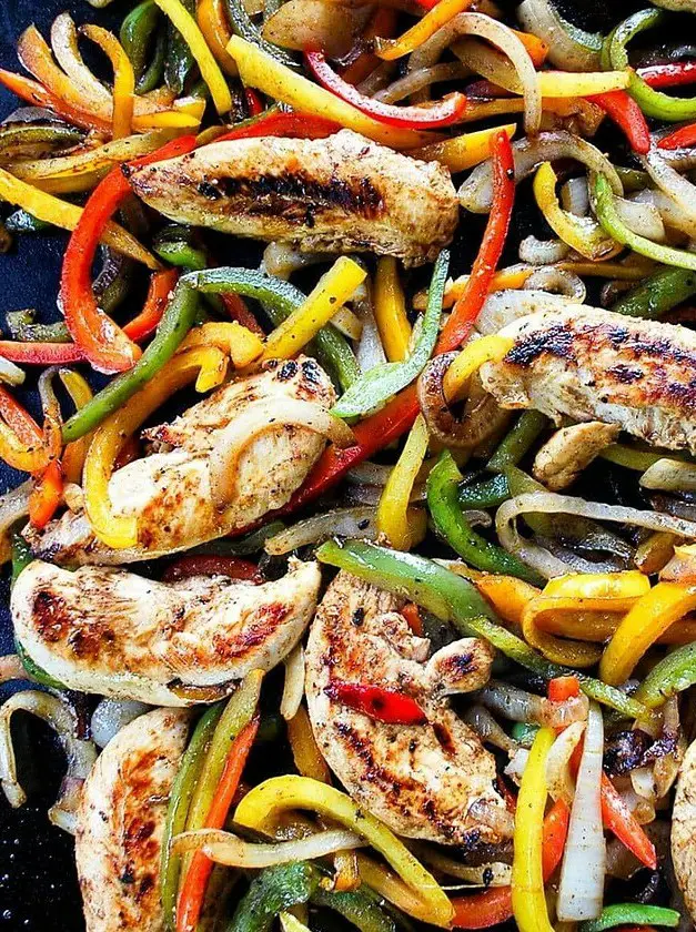 Easy Blackstone Chicken Fajitas