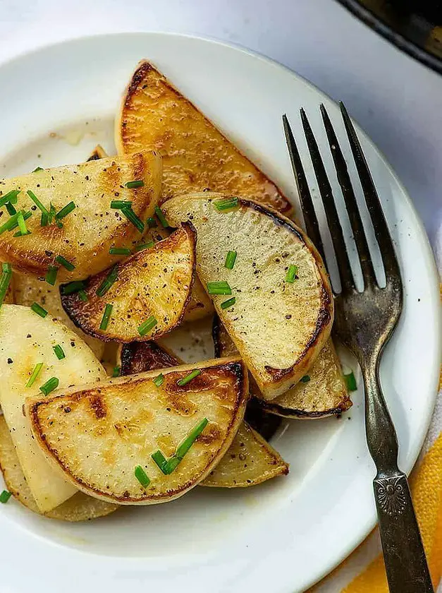 Pan-Fried Turnip Wedges