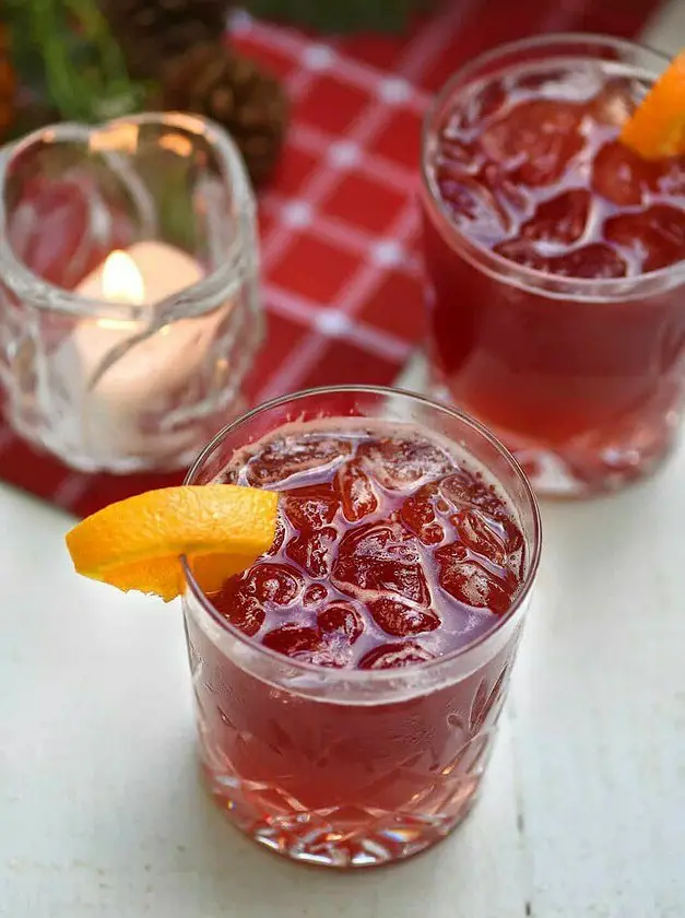 Sparkling Pomegranate Vodka Punch