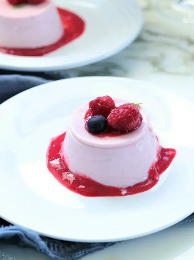 Raspberry Panna Cotta