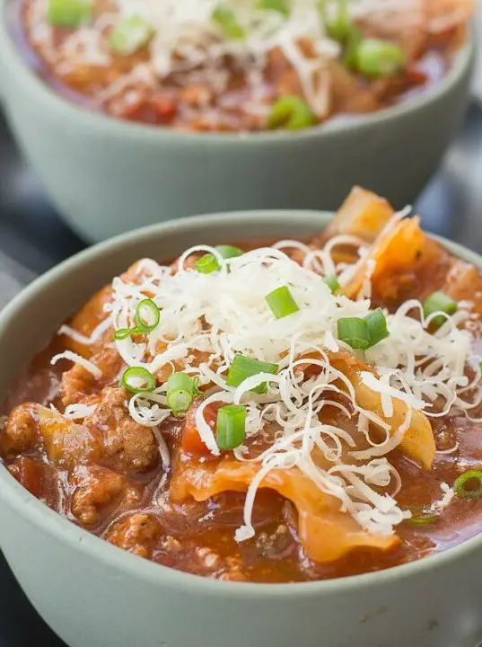 Keto Cabbage and Beef Soup