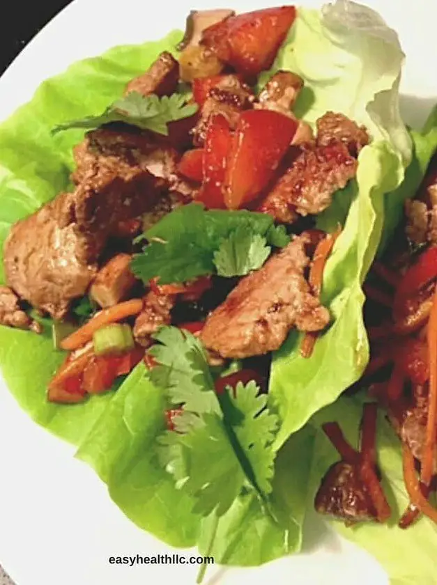 Low Carb Pork Lettuce Wraps