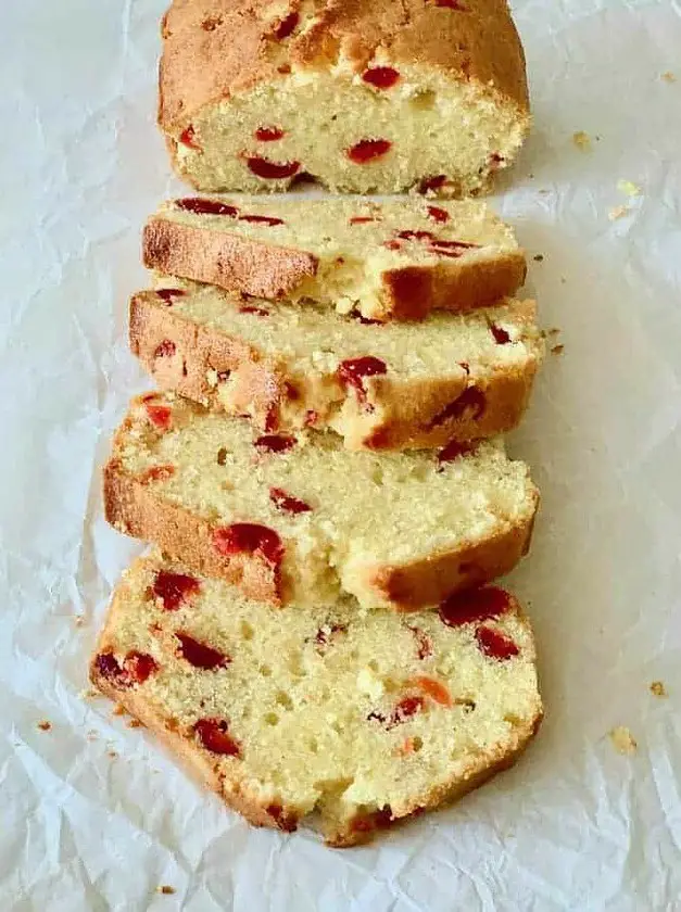 Moist Cherry Loaf Cake