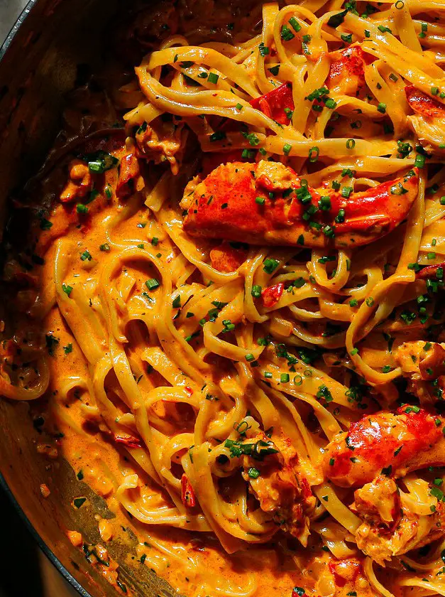 Creamy Spicy Lobster Pasta