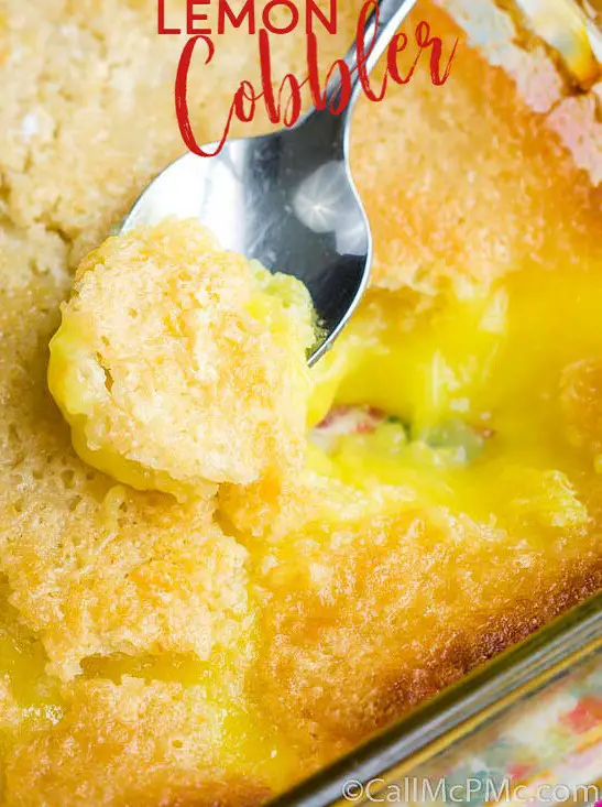 Easy Lemon Cobbler