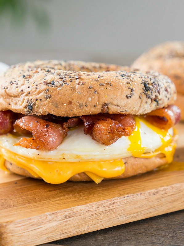 Bacon, Egg, and Cheese Breakfast Sandwich