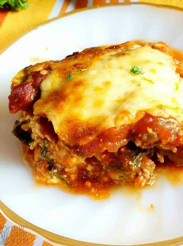 Keto Lasagna with Spinach