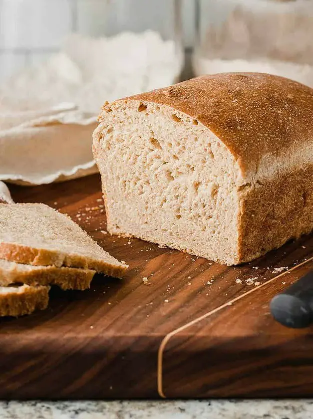 Honey Wheat Sourdough Sandwich Bread