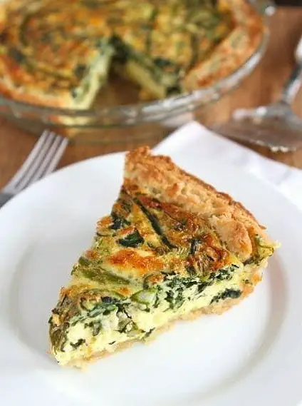 Asparagus, Spinach, & Feta Quiche