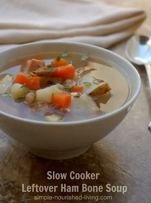 Crock Pot Leftover Ham Bone Soup