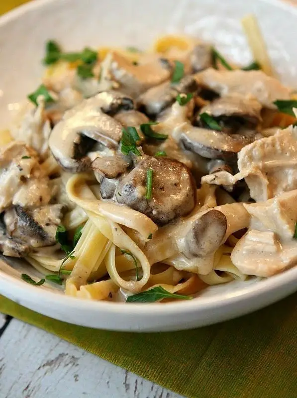 Chicken Mushroom Fettuccine