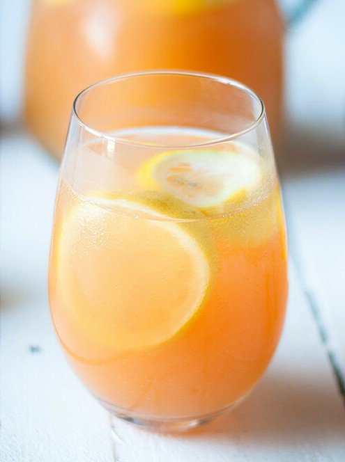 Ginger Peach Lemonade