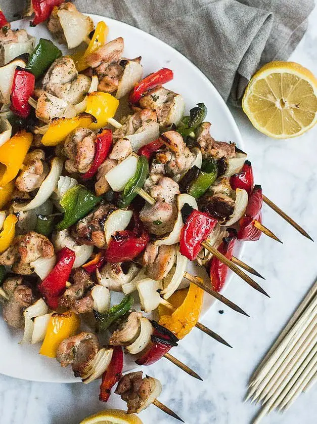 Baked Chicken Kabobs