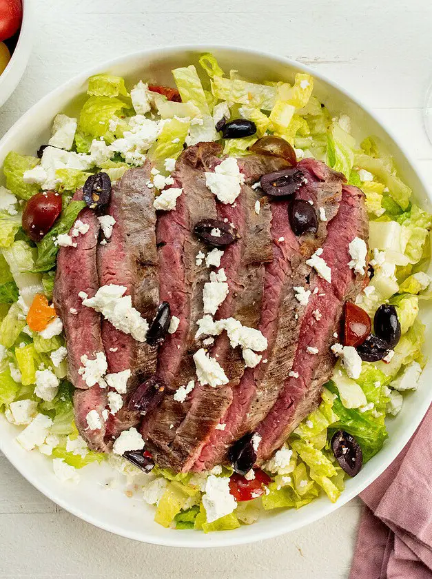 Greek Salad with Flank Steak