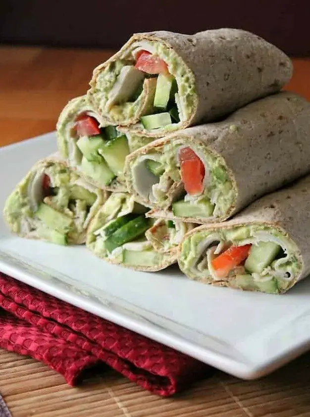 Turkey Wrap with Chipotle Avocado Spread