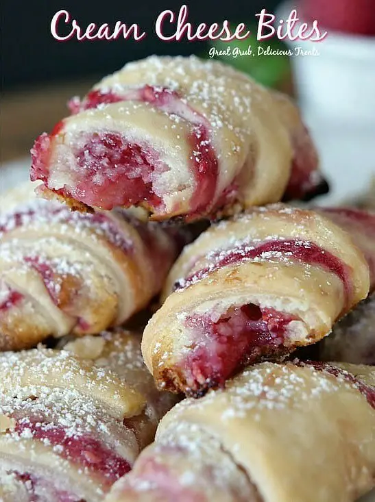 Raspberry Cream Cheese Bites