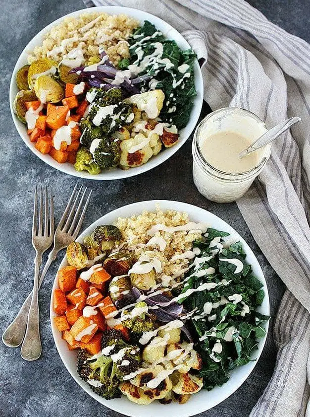 Roasted Vegetable Quinoa Bowls