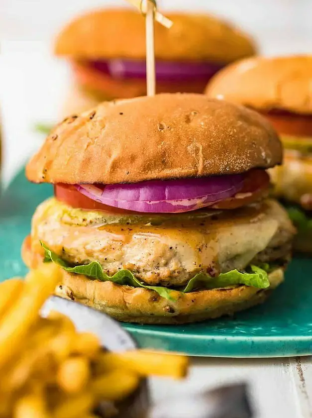 Stovetop Chicken Burgers