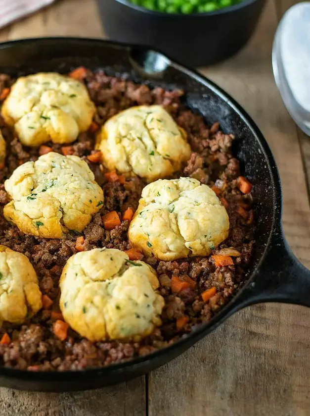 Homemade Minced Beef and Dumplings