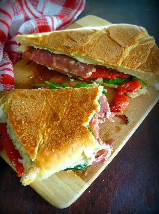 Italian Panini with Prosciutto & Genoa Salami