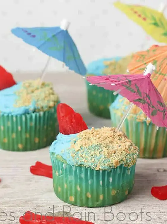 Beach Cupcakes