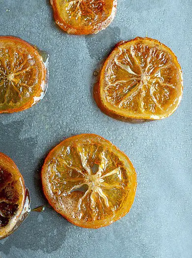 Honey Candied Meyer Lemon Slices