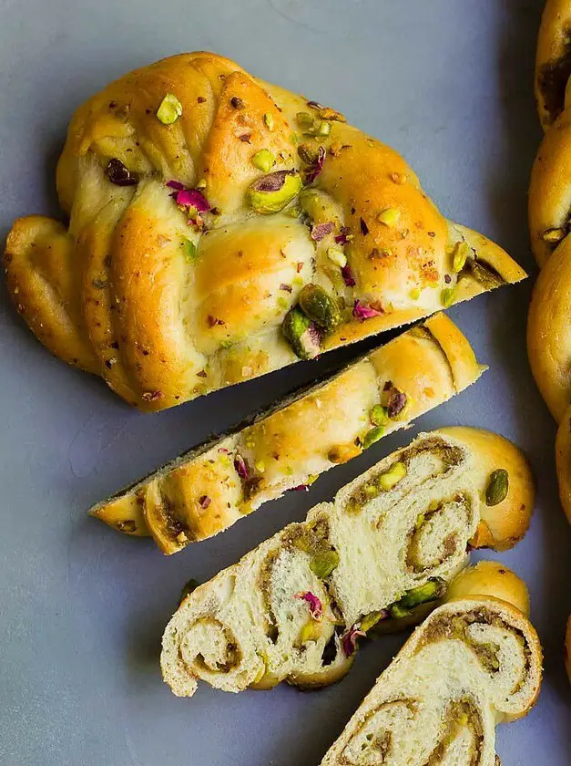 Cardamom Date and Rosewater Challah