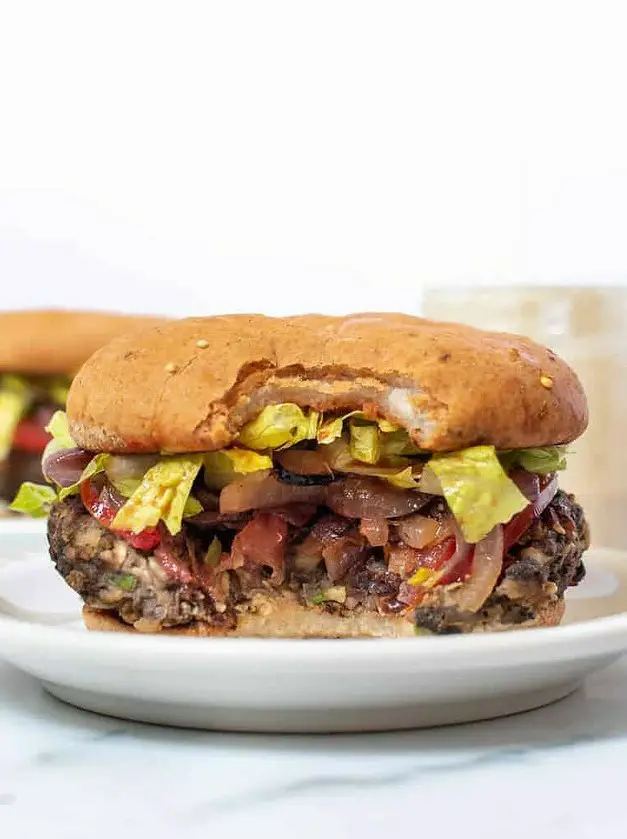 White Bean Mushroom Veggie Burger