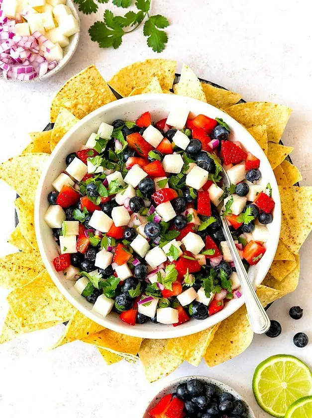 Blueberry, Strawberry & Jicama Salsa