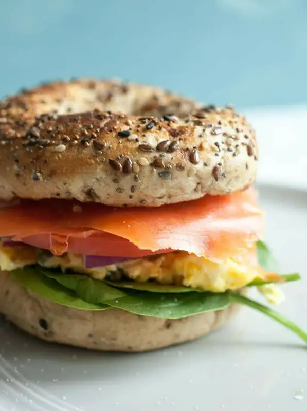 Lox Breakfast Bagel Sandwich