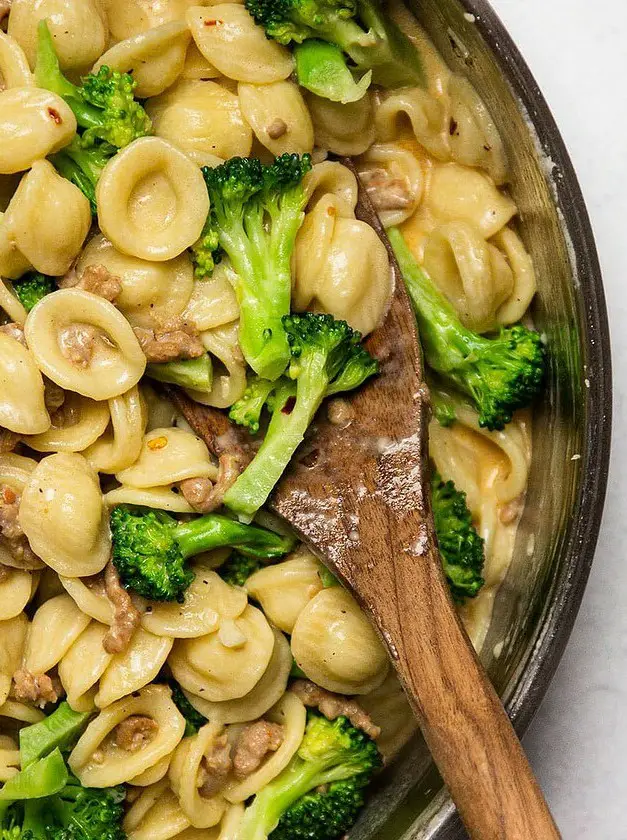 Spicy Sausage and Broccoli Orecchiette