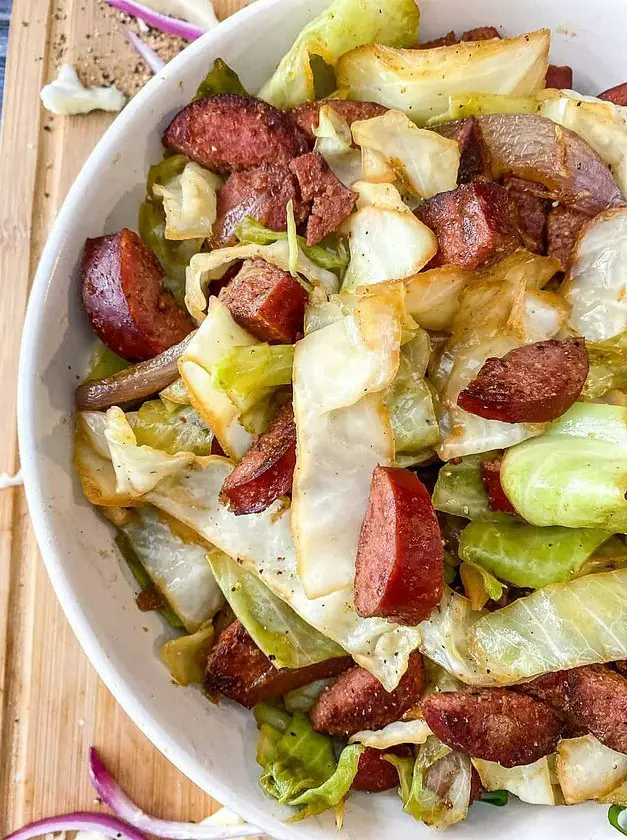 Southern Fried Cabbage with Sausage