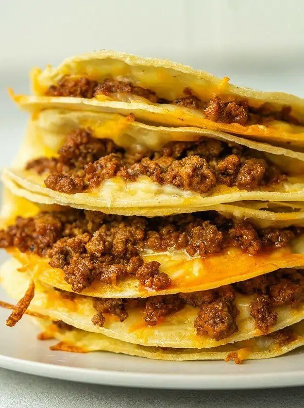 Ground Beef Baked Tacos