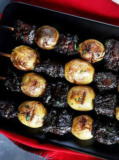 Steak and Potato Kebabs