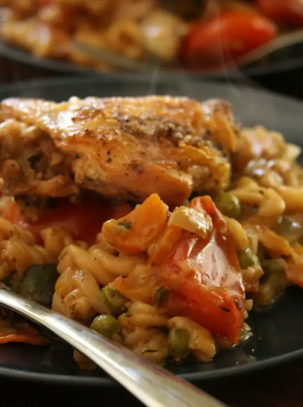 Chicken Thighs Pasta Bake