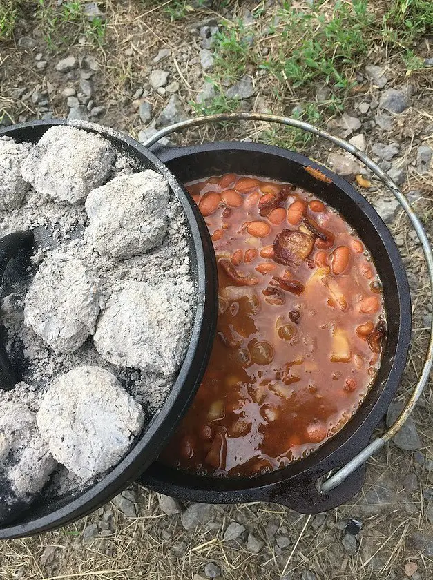 Dutch Oven Baked Beans