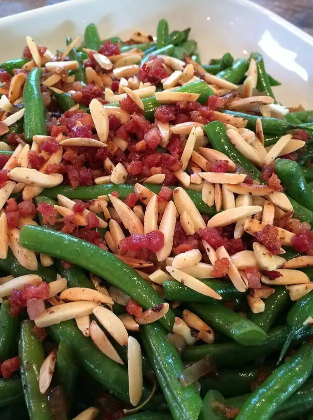 Pancetta Almond Green Beans