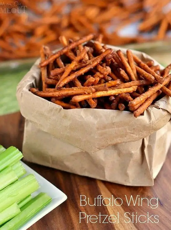 Buffalo Wing Pretzel Sticks